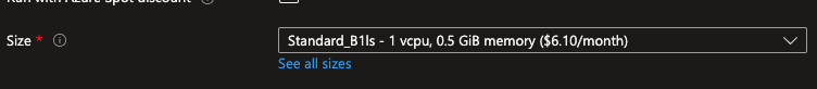 Azure VM Size